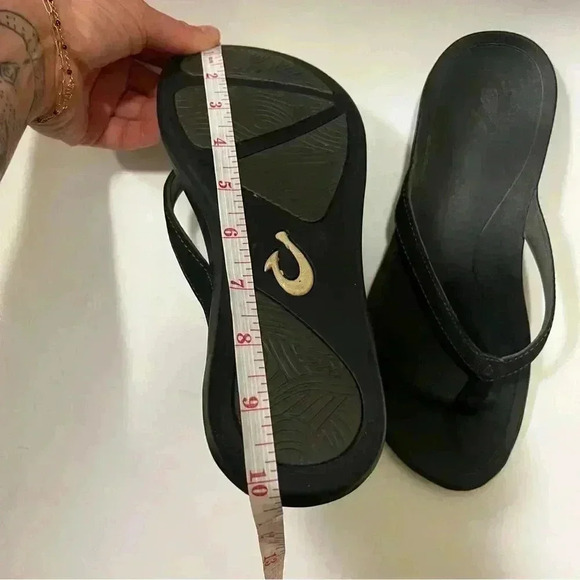 OluKai HO’OPIO Quick-Dry ARCH Black FLIP-FLOP Beach SANDALS Women’s Size 7.5 - Picture 6 of 6